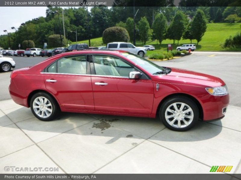 Red Candy Metallic / Light Camel 2012 Lincoln MKZ AWD
