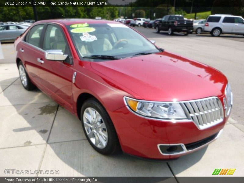 Red Candy Metallic / Light Camel 2012 Lincoln MKZ AWD