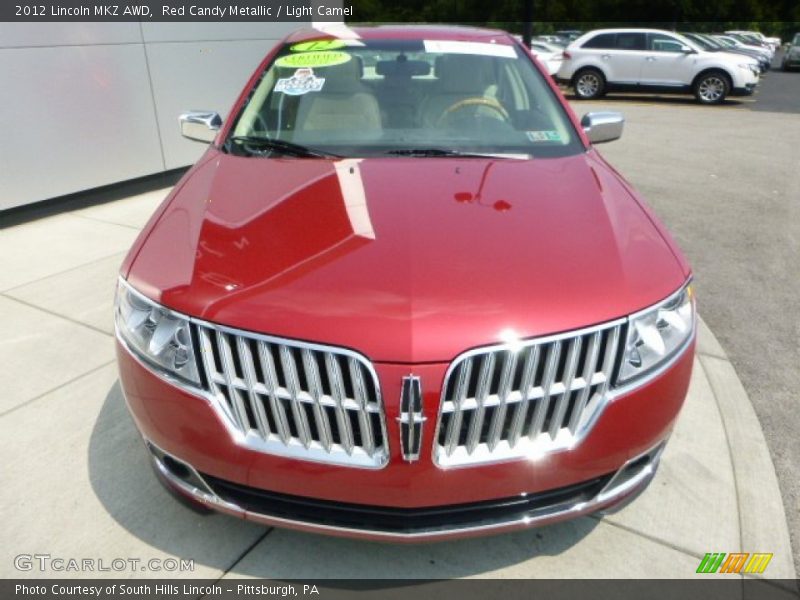 Red Candy Metallic / Light Camel 2012 Lincoln MKZ AWD