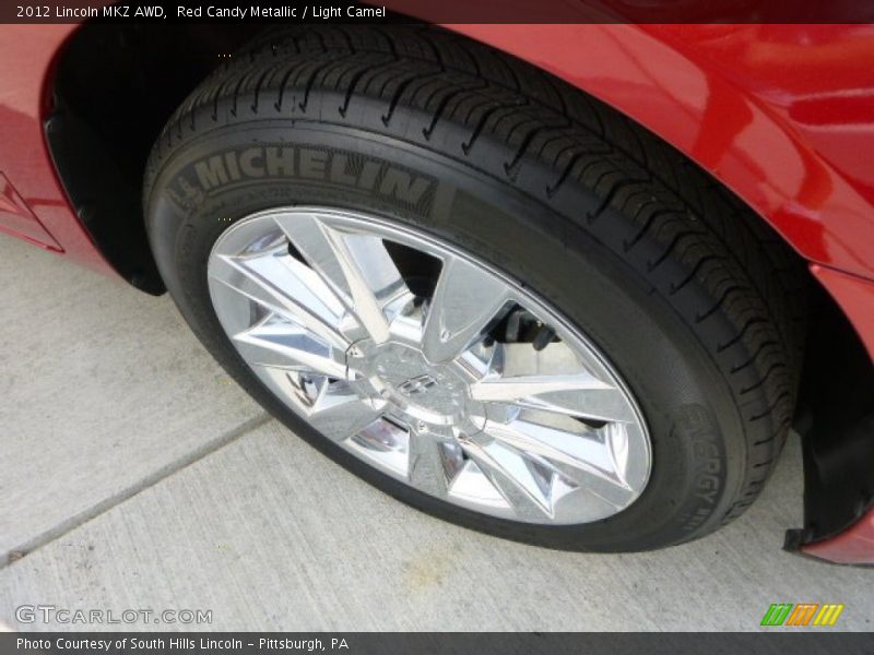 Red Candy Metallic / Light Camel 2012 Lincoln MKZ AWD