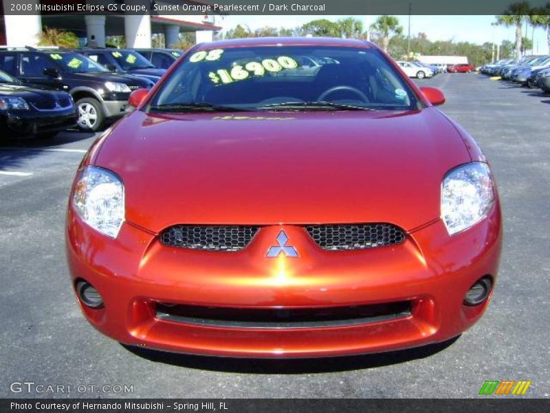 Sunset Orange Pearlescent / Dark Charcoal 2008 Mitsubishi Eclipse GS Coupe