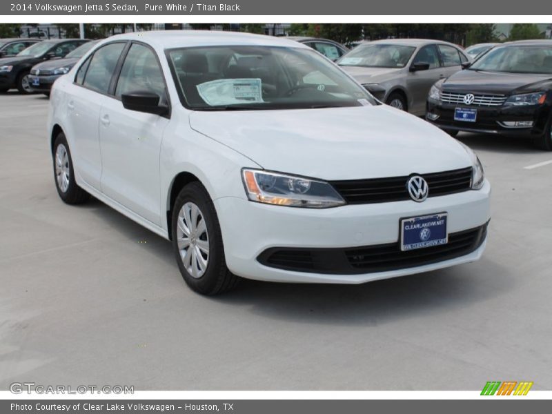 Pure White / Titan Black 2014 Volkswagen Jetta S Sedan