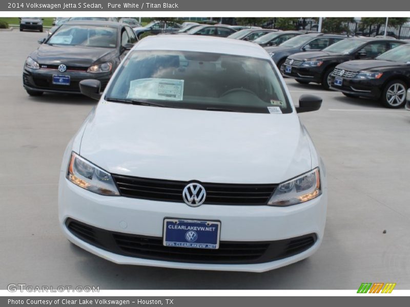Pure White / Titan Black 2014 Volkswagen Jetta S Sedan