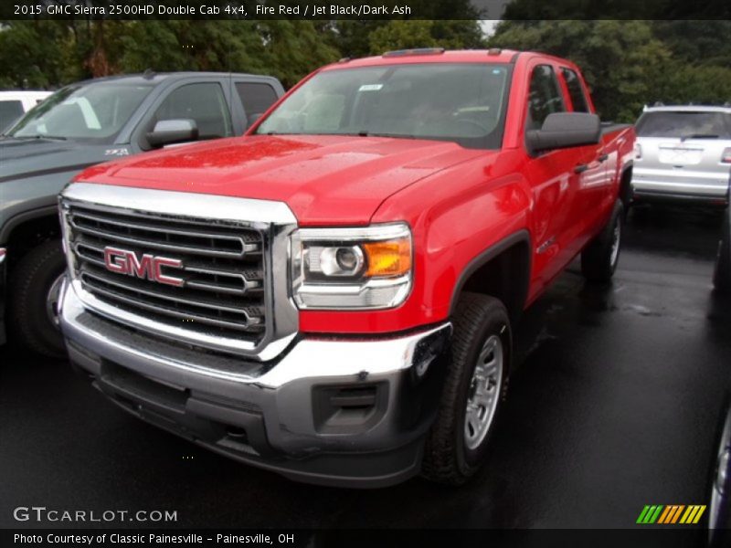 Fire Red / Jet Black/Dark Ash 2015 GMC Sierra 2500HD Double Cab 4x4