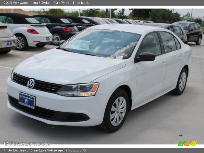 Pure White / Titan Black 2014 Volkswagen Jetta S Sedan