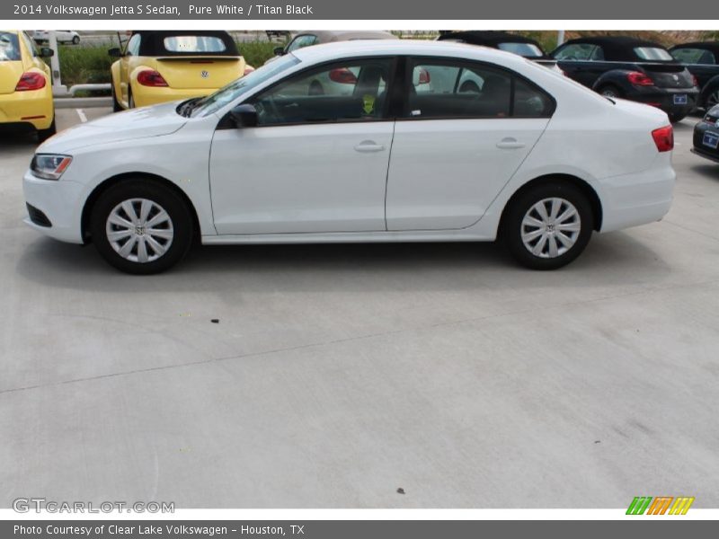 Pure White / Titan Black 2014 Volkswagen Jetta S Sedan