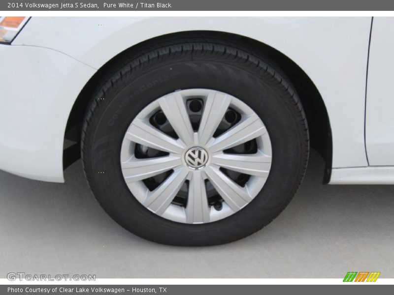 Pure White / Titan Black 2014 Volkswagen Jetta S Sedan