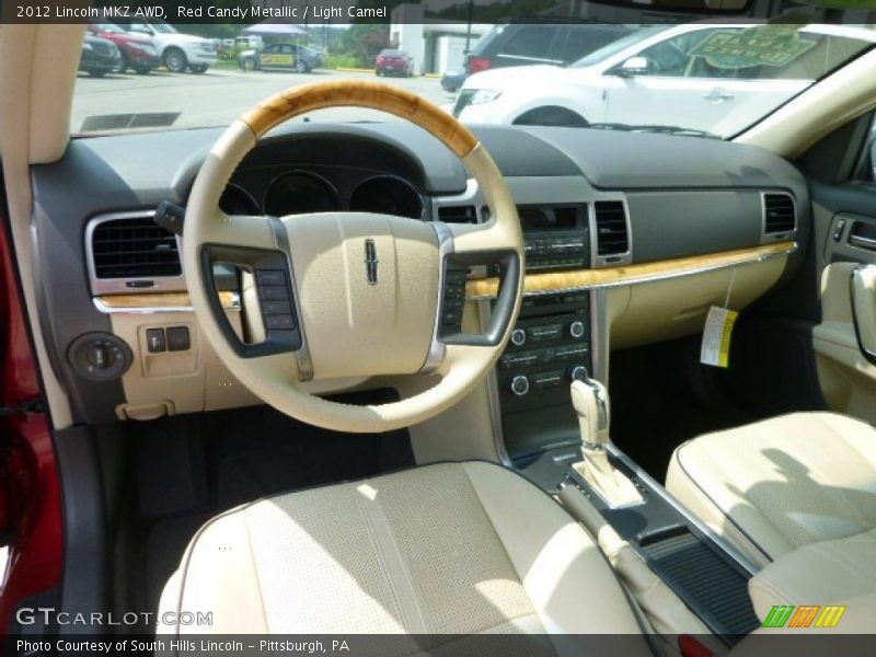 Red Candy Metallic / Light Camel 2012 Lincoln MKZ AWD