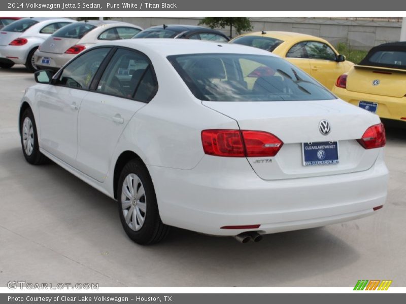Pure White / Titan Black 2014 Volkswagen Jetta S Sedan