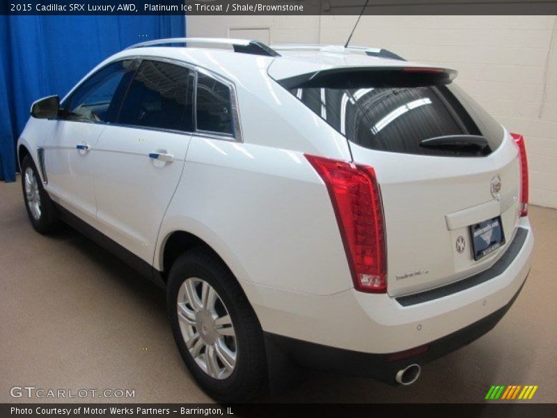 Platinum Ice Tricoat / Shale/Brownstone 2015 Cadillac SRX Luxury AWD