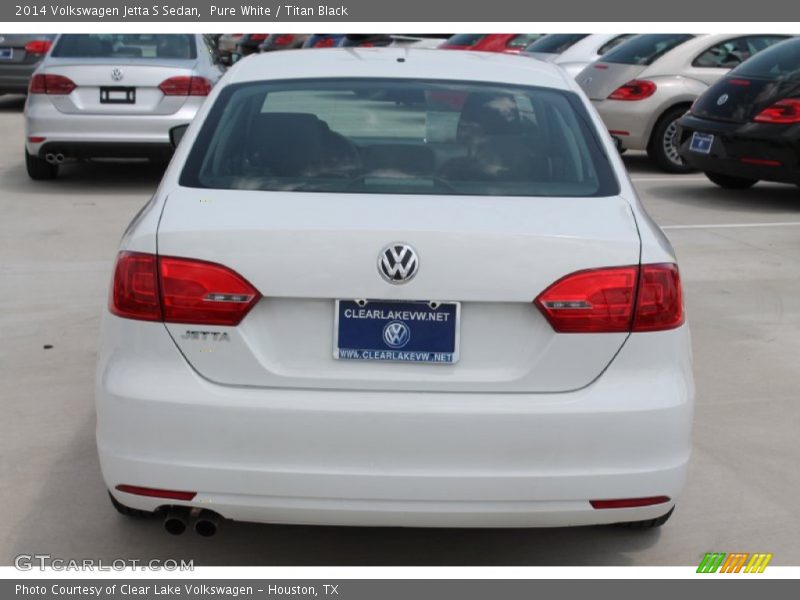 Pure White / Titan Black 2014 Volkswagen Jetta S Sedan