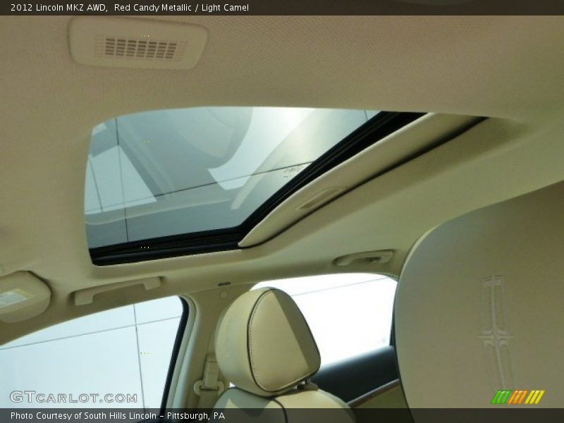 Red Candy Metallic / Light Camel 2012 Lincoln MKZ AWD