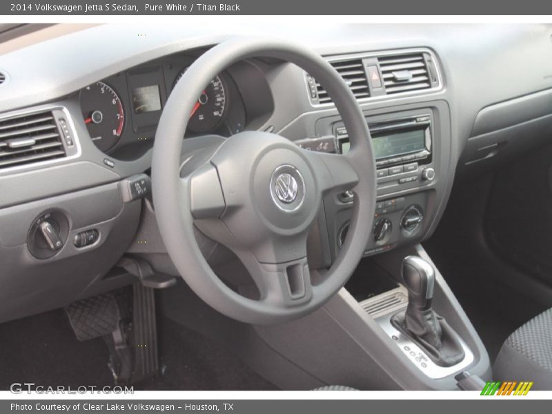 Pure White / Titan Black 2014 Volkswagen Jetta S Sedan