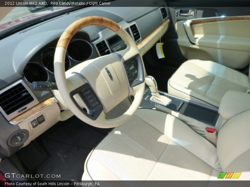 Red Candy Metallic / Light Camel 2012 Lincoln MKZ AWD