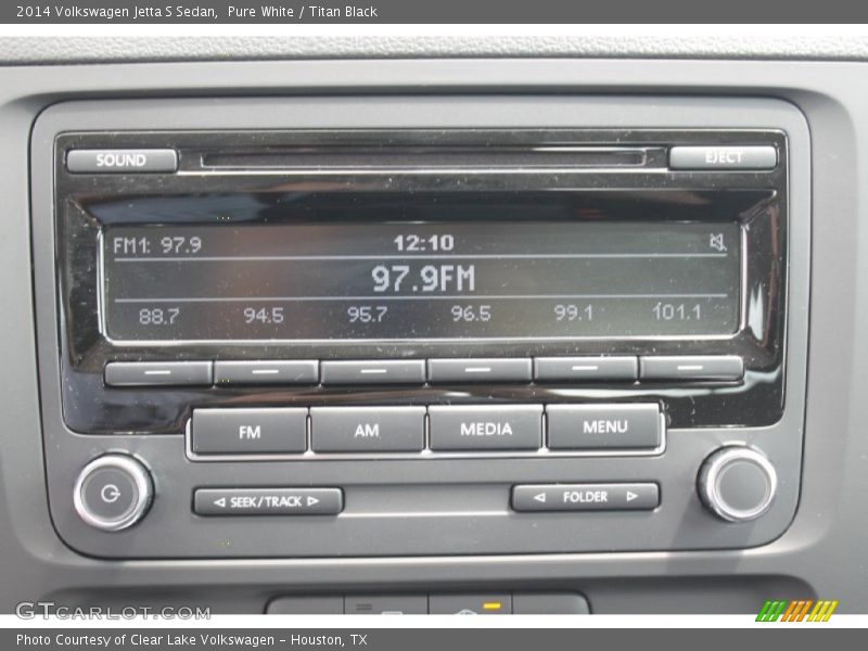 Pure White / Titan Black 2014 Volkswagen Jetta S Sedan