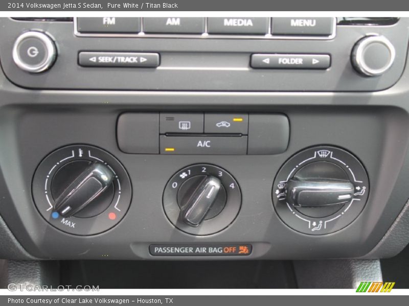 Pure White / Titan Black 2014 Volkswagen Jetta S Sedan