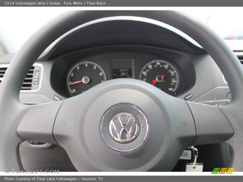 Pure White / Titan Black 2014 Volkswagen Jetta S Sedan