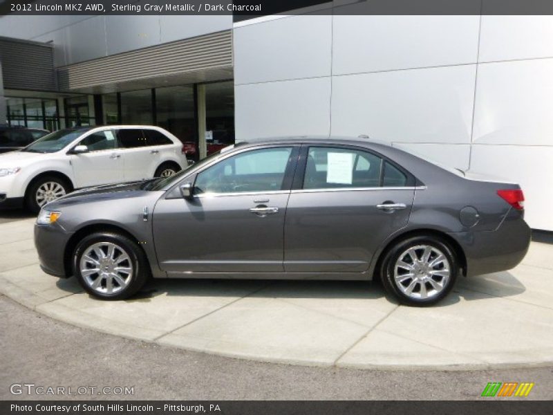 Sterling Gray Metallic / Dark Charcoal 2012 Lincoln MKZ AWD