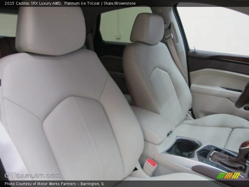 Platinum Ice Tricoat / Shale/Brownstone 2015 Cadillac SRX Luxury AWD