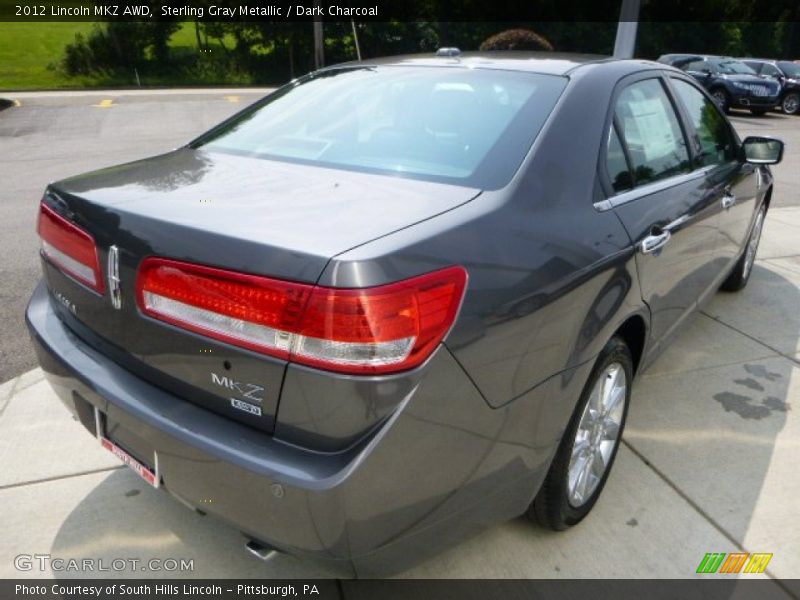 Sterling Gray Metallic / Dark Charcoal 2012 Lincoln MKZ AWD