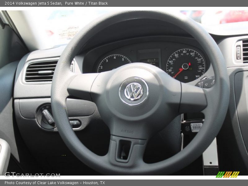 Pure White / Titan Black 2014 Volkswagen Jetta S Sedan
