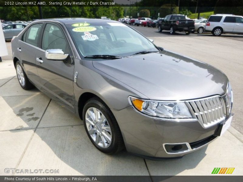 Sterling Gray Metallic / Dark Charcoal 2012 Lincoln MKZ AWD