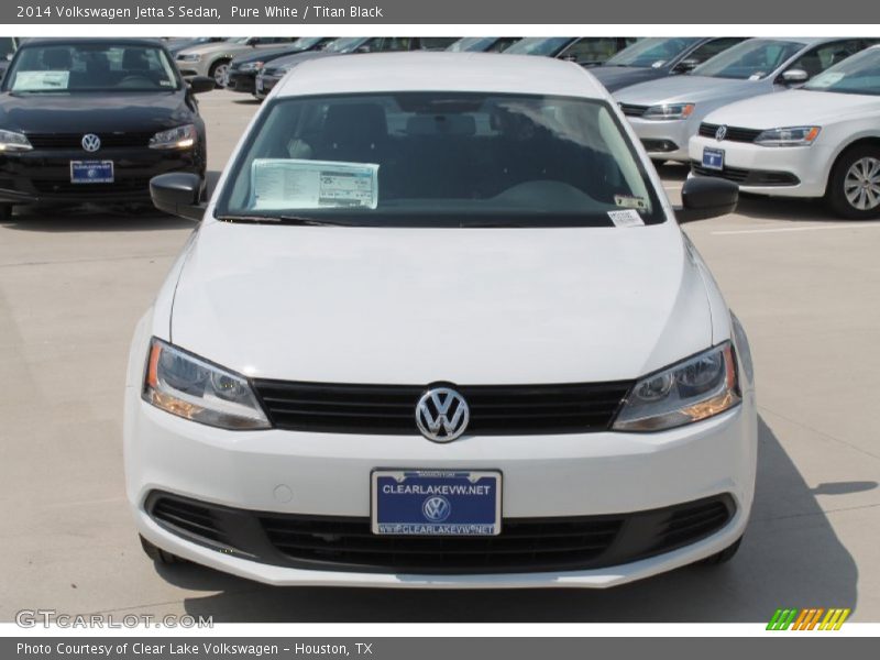 Pure White / Titan Black 2014 Volkswagen Jetta S Sedan