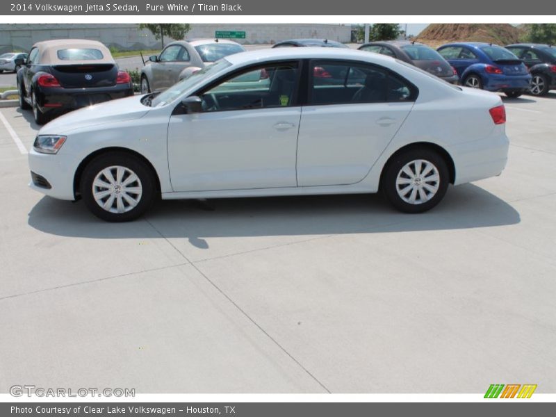 Pure White / Titan Black 2014 Volkswagen Jetta S Sedan