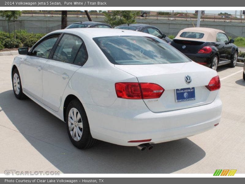 Pure White / Titan Black 2014 Volkswagen Jetta S Sedan