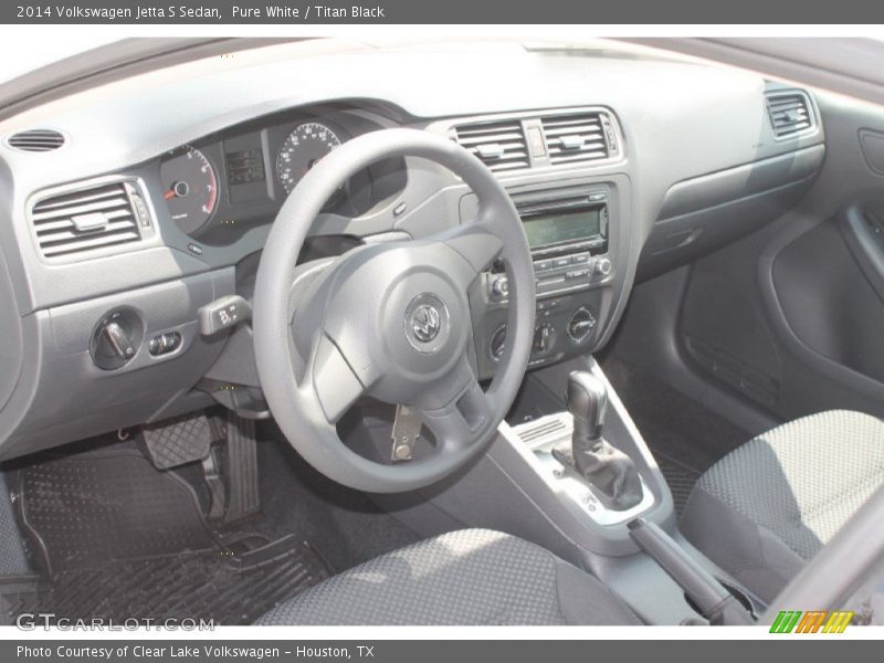 Pure White / Titan Black 2014 Volkswagen Jetta S Sedan