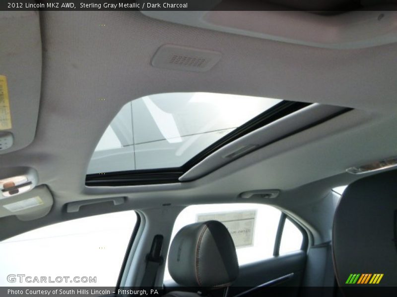Sterling Gray Metallic / Dark Charcoal 2012 Lincoln MKZ AWD