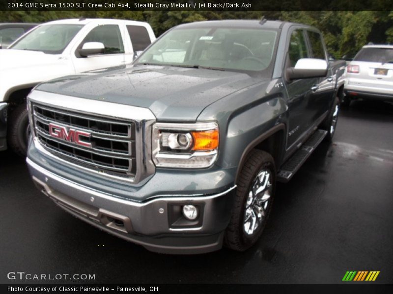 Stealth Gray Metallic / Jet Black/Dark Ash 2014 GMC Sierra 1500 SLT Crew Cab 4x4