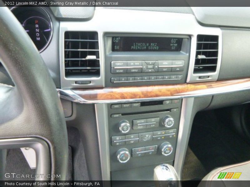 Sterling Gray Metallic / Dark Charcoal 2012 Lincoln MKZ AWD