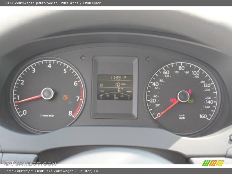 Pure White / Titan Black 2014 Volkswagen Jetta S Sedan