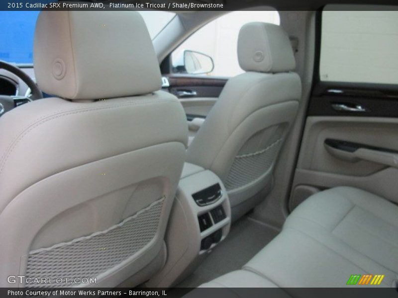 Platinum Ice Tricoat / Shale/Brownstone 2015 Cadillac SRX Premium AWD