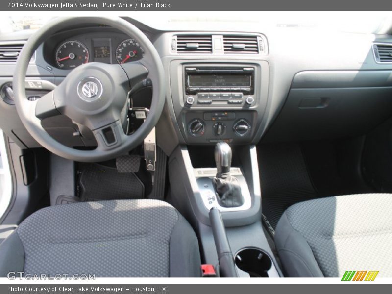 Pure White / Titan Black 2014 Volkswagen Jetta S Sedan