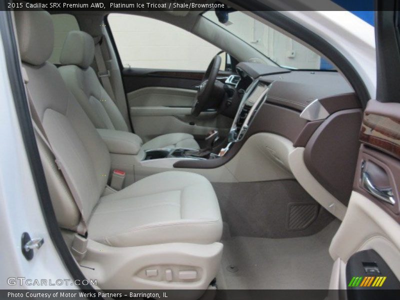 Platinum Ice Tricoat / Shale/Brownstone 2015 Cadillac SRX Premium AWD