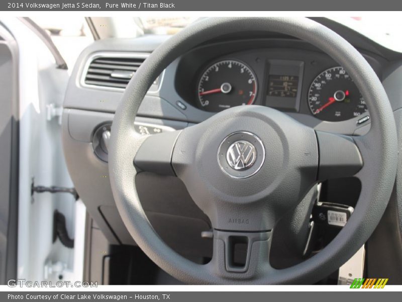 Pure White / Titan Black 2014 Volkswagen Jetta S Sedan