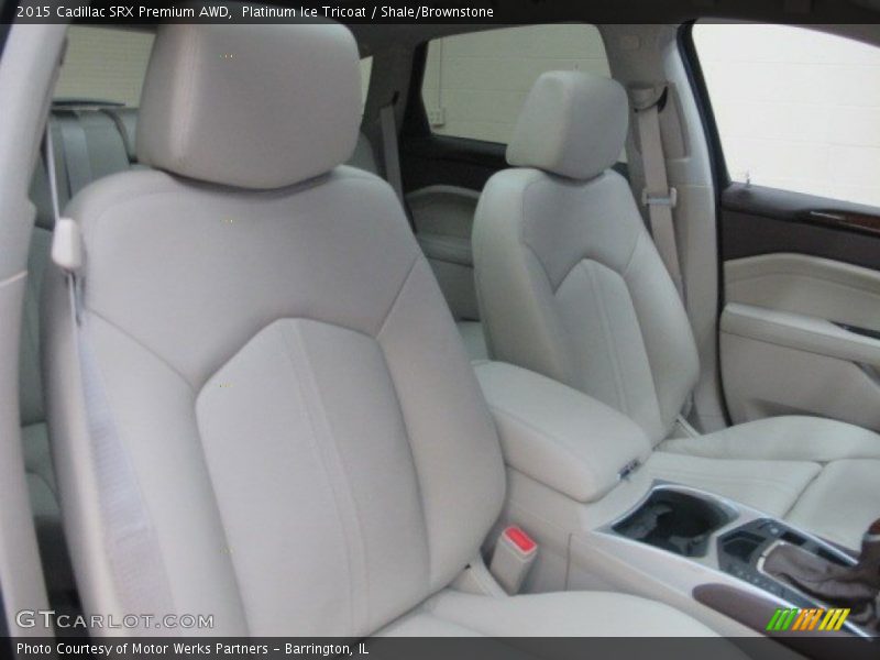 Platinum Ice Tricoat / Shale/Brownstone 2015 Cadillac SRX Premium AWD