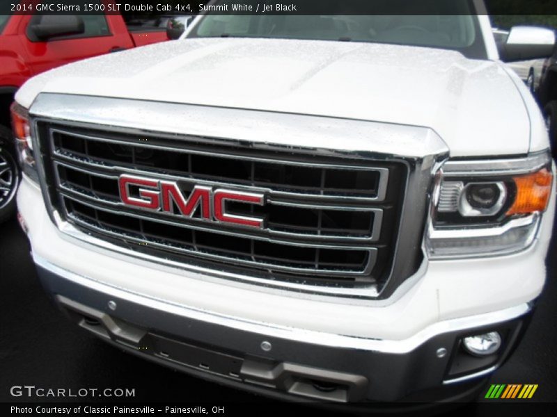 Summit White / Jet Black 2014 GMC Sierra 1500 SLT Double Cab 4x4