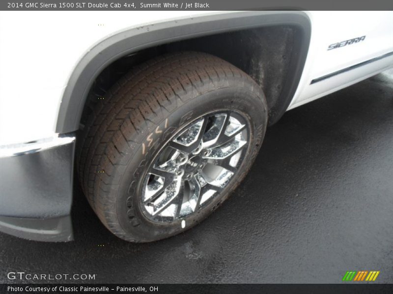 Summit White / Jet Black 2014 GMC Sierra 1500 SLT Double Cab 4x4