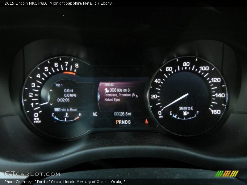 Midnight Sapphire Metallic / Ebony 2015 Lincoln MKC FWD