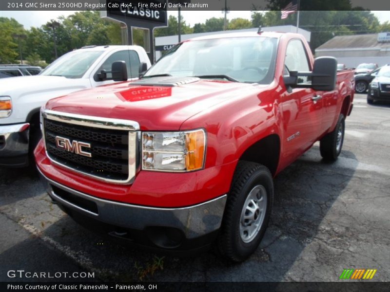 Fire Red / Dark Titanium 2014 GMC Sierra 2500HD Regular Cab 4x4