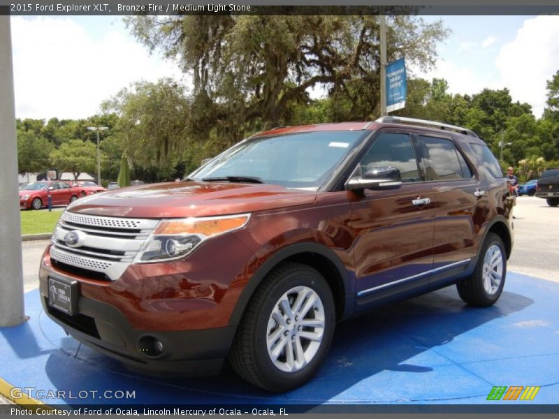 Bronze Fire / Medium Light Stone 2015 Ford Explorer XLT