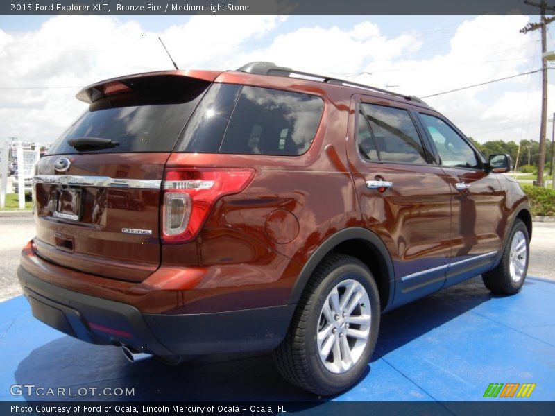 Bronze Fire / Medium Light Stone 2015 Ford Explorer XLT