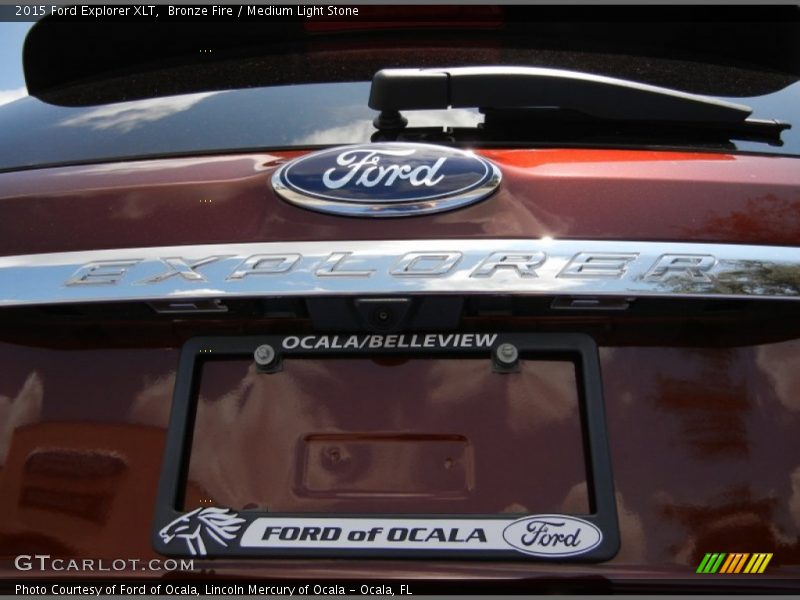Bronze Fire / Medium Light Stone 2015 Ford Explorer XLT