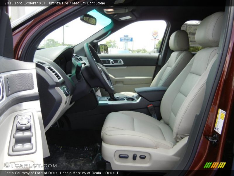 Bronze Fire / Medium Light Stone 2015 Ford Explorer XLT
