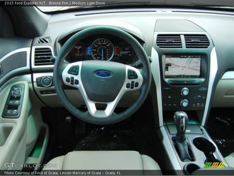 Bronze Fire / Medium Light Stone 2015 Ford Explorer XLT