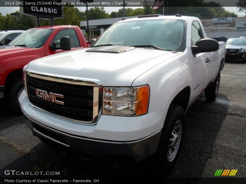 Summit White / Dark Titanium 2014 GMC Sierra 2500HD Regular Cab 4x4