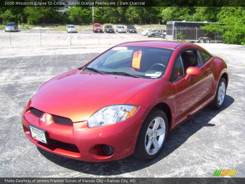 Sunset Orange Pearlescent / Dark Charcoal 2008 Mitsubishi Eclipse GS Coupe